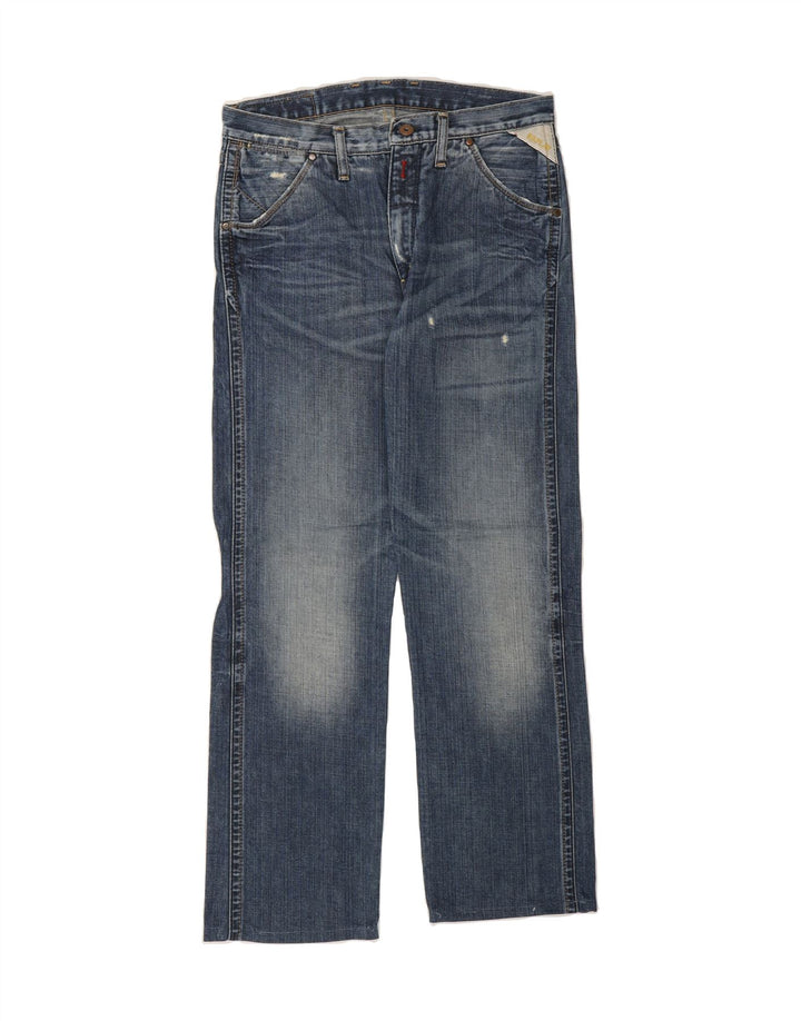 REPLAY Mens Straight Jeans W31 L29 Blue Cotton Vintage Replay and Second-Hand Replay from Messina Hembry 