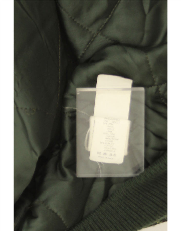 Breco's Herre Ruskind Bomber Jacket IT 50 Large Grønt Læder
