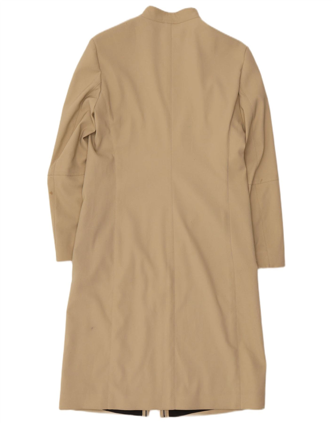 Calvin Klein Dame Overfrakke EU 42 Stor Beige Polyester