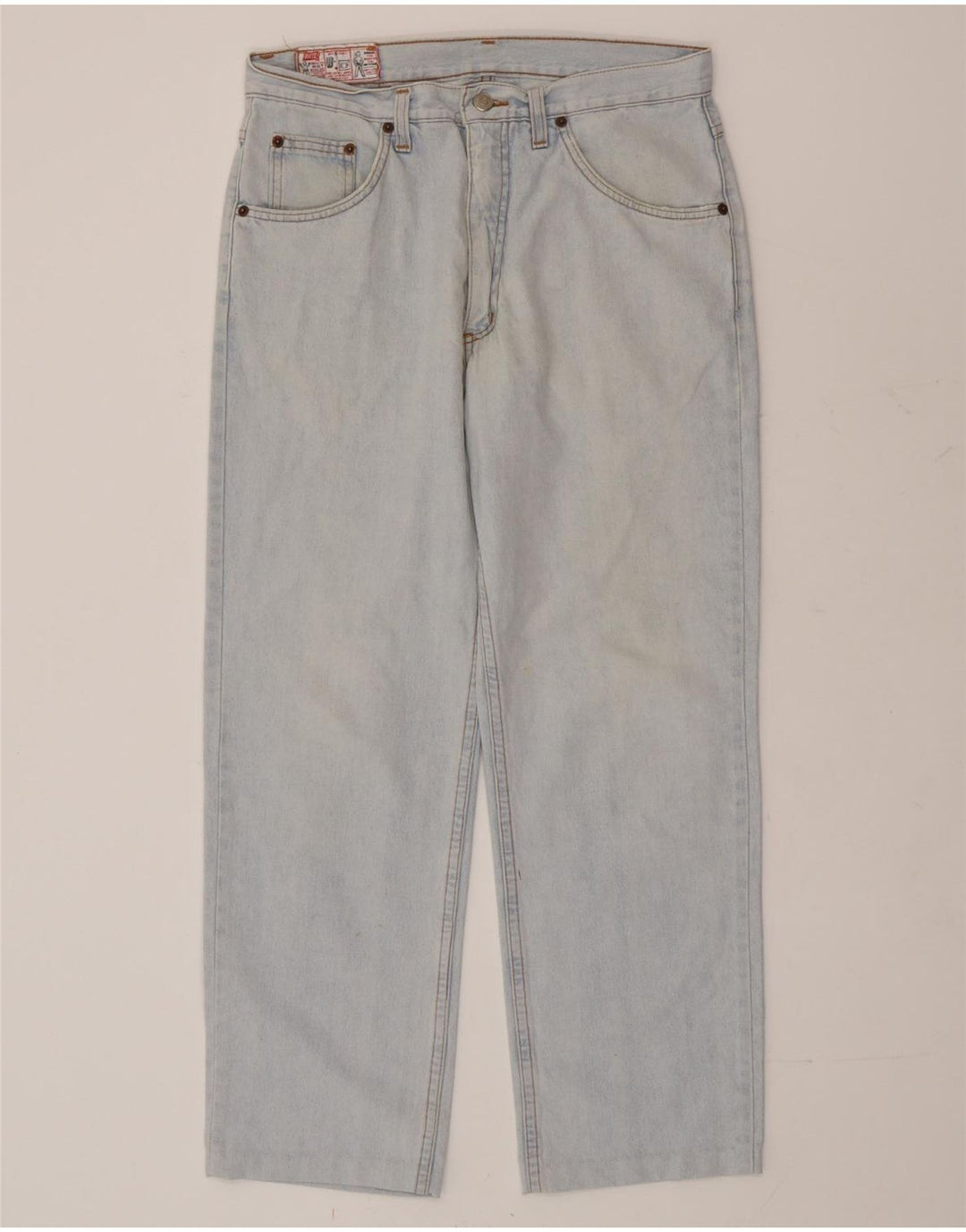 RIFLE Dame Straight Jeans W32 L27 Blå Bomuld