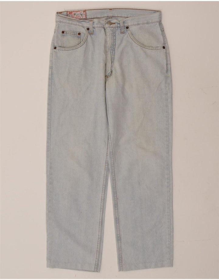 RIFLE Dame Straight Jeans W32 L27 Blå Bomuld