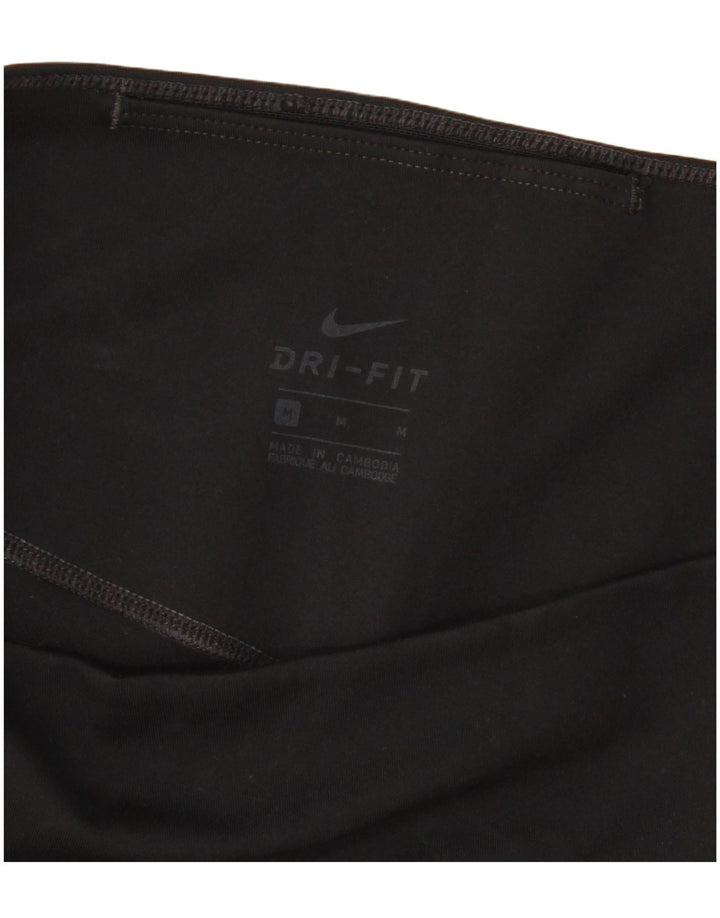 Nike Dame Dri Fit Capri Leggings UK 12 Medium Sort
