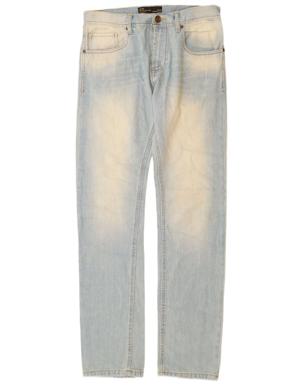 Zara Herre Slim Jeans EU 38 Small W30 L34 Blå Bomuld