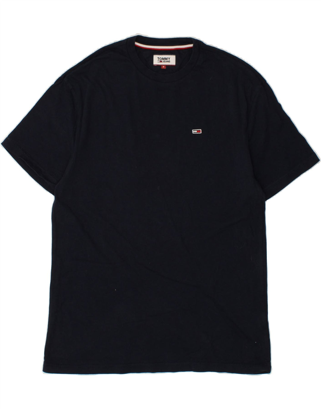 TOMMY HILFIGER Mens T-Shirt Top Small Navy Blue Cotton Vintage Tommy Hilfiger and Second-Hand Tommy Hilfiger from Messina Hembry 