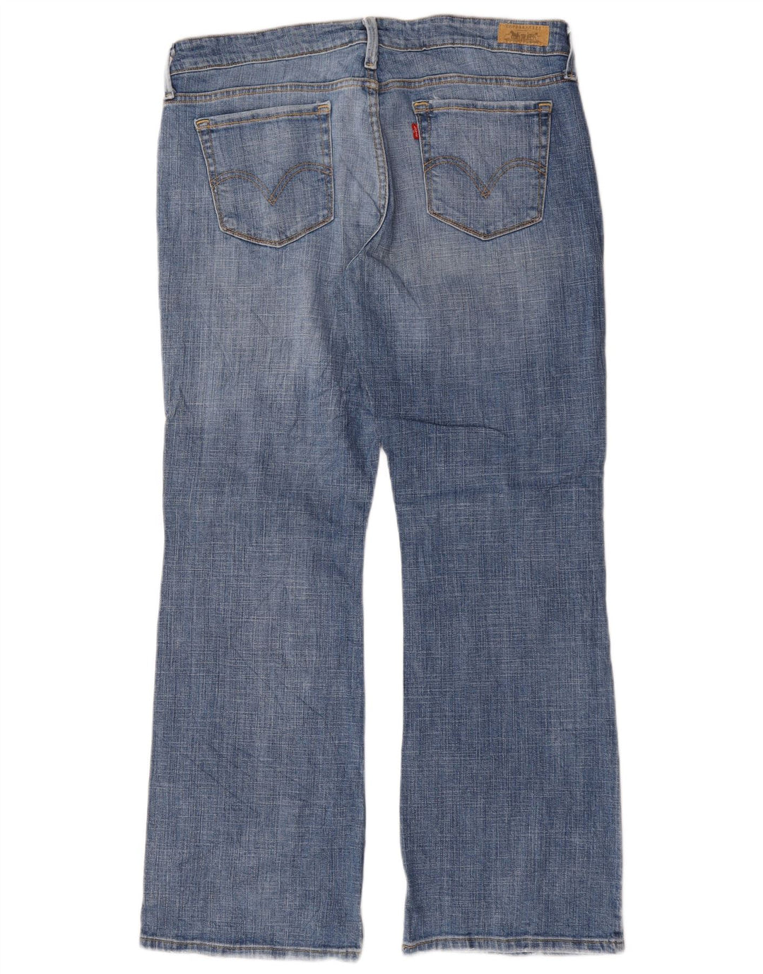 Levi's Dame 545 Low Bootcut Jeans US 14 XL W36 L31 Blå Bomuld