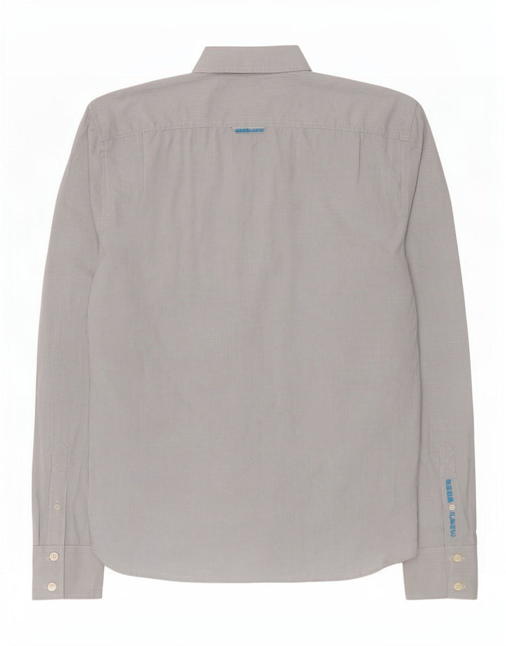 Superdry herreskjorte 2XL hvid Gingham bomuld