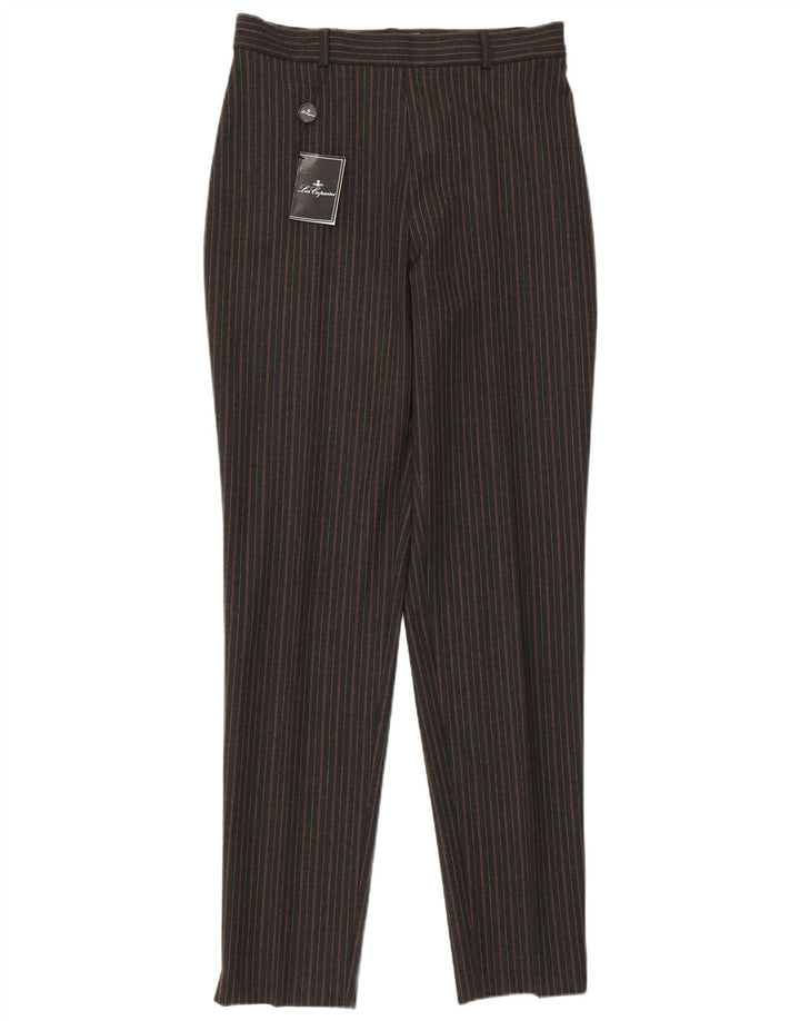 LES COPAINS Dame Højtalje Casual Bukser IT 46 Large W30 L33 Sort