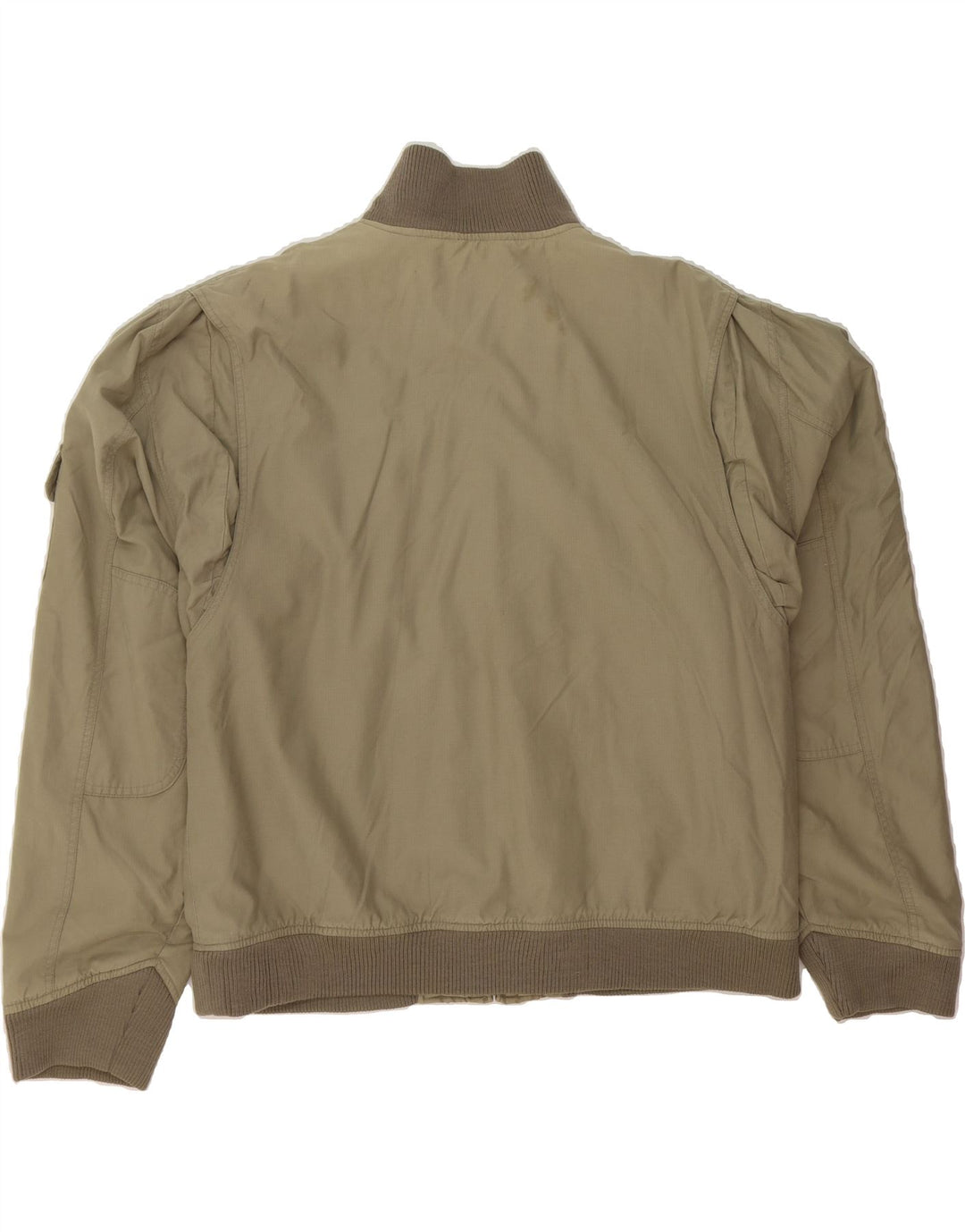 BEN SHERMAN Mens Bomber Jacket UK 44 2XL Khaki Cotton Vintage Ben Sherman and Second-Hand Ben Sherman from Messina Hembry 