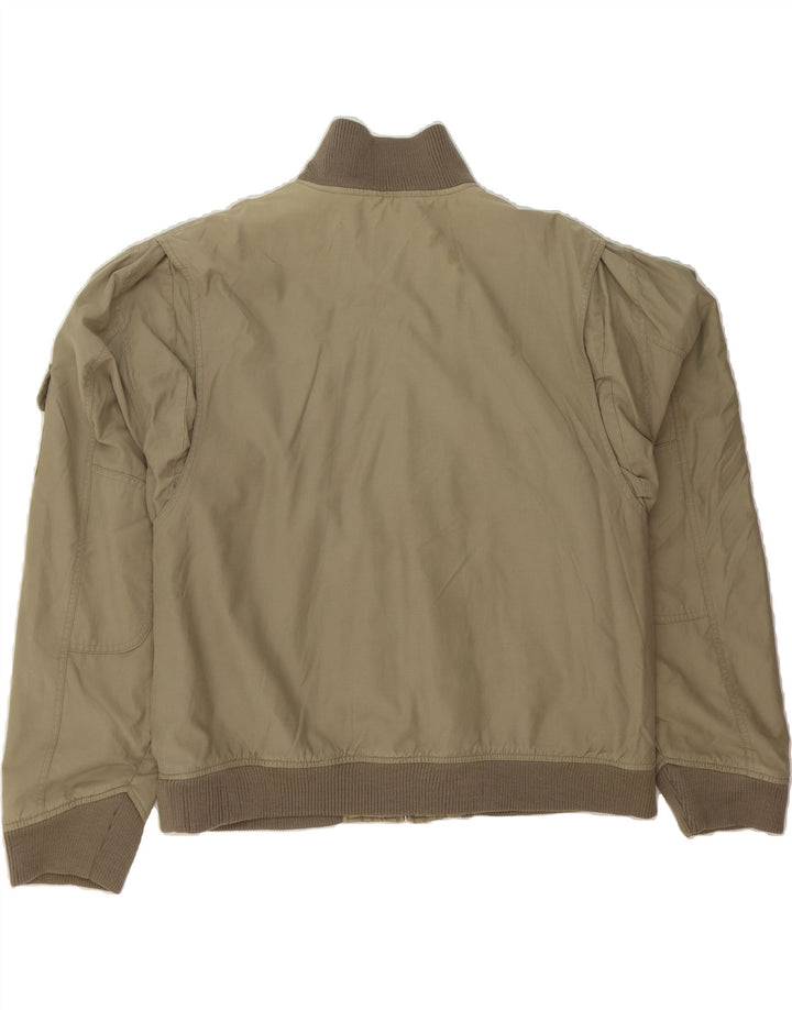 BEN SHERMAN Mens Bomber Jacket UK 44 2XL Khaki Cotton Vintage Ben Sherman and Second-Hand Ben Sherman from Messina Hembry 