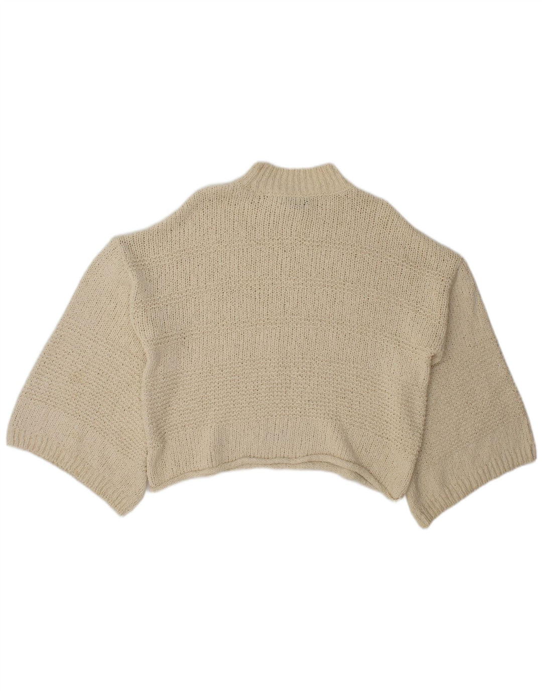 Topshop Dame Oversized Turtle Neck Sweater UK 8 Small Off White