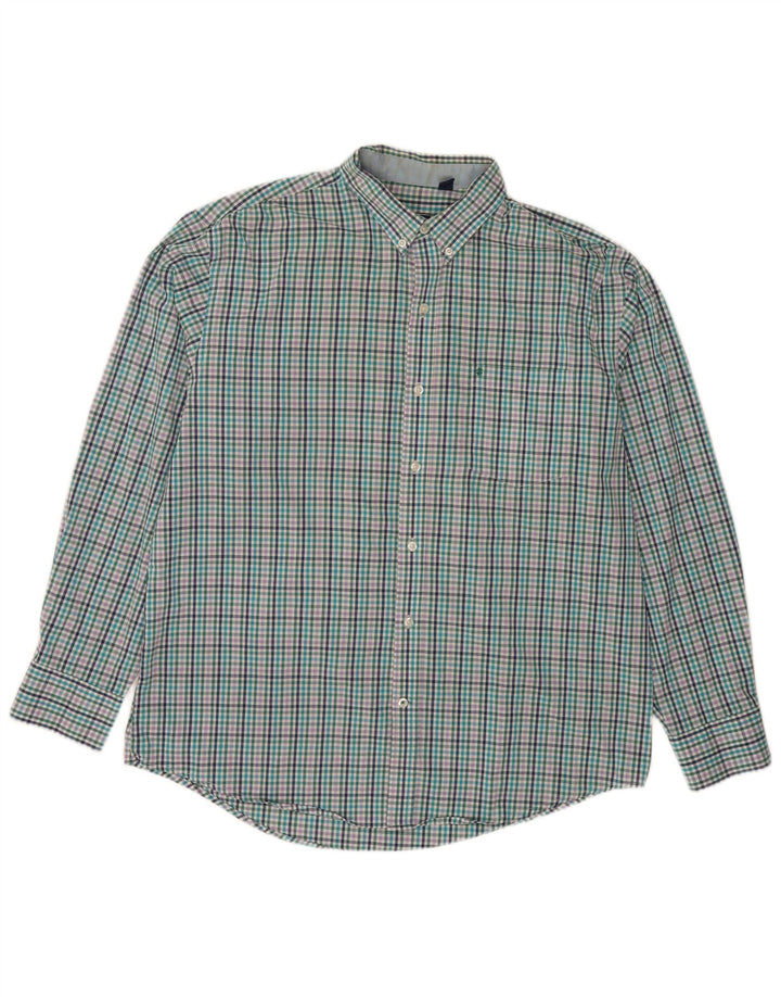 Izod Herreskjorte Stor flerfarvet Gingham Bomuld
