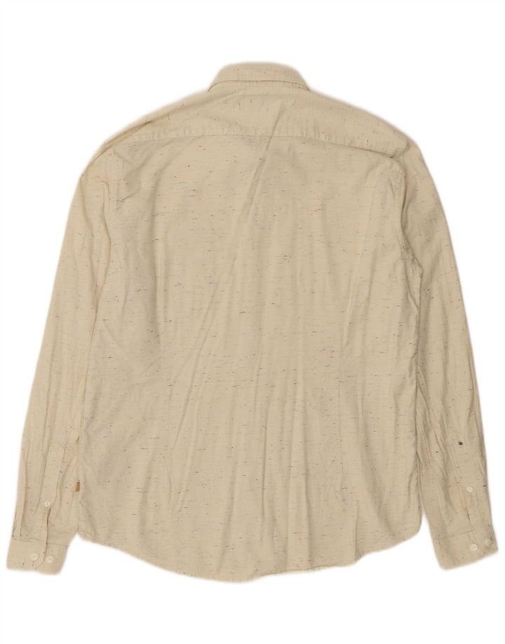 Barbour Herreskjorte Stor Beige Flecked Bomuld