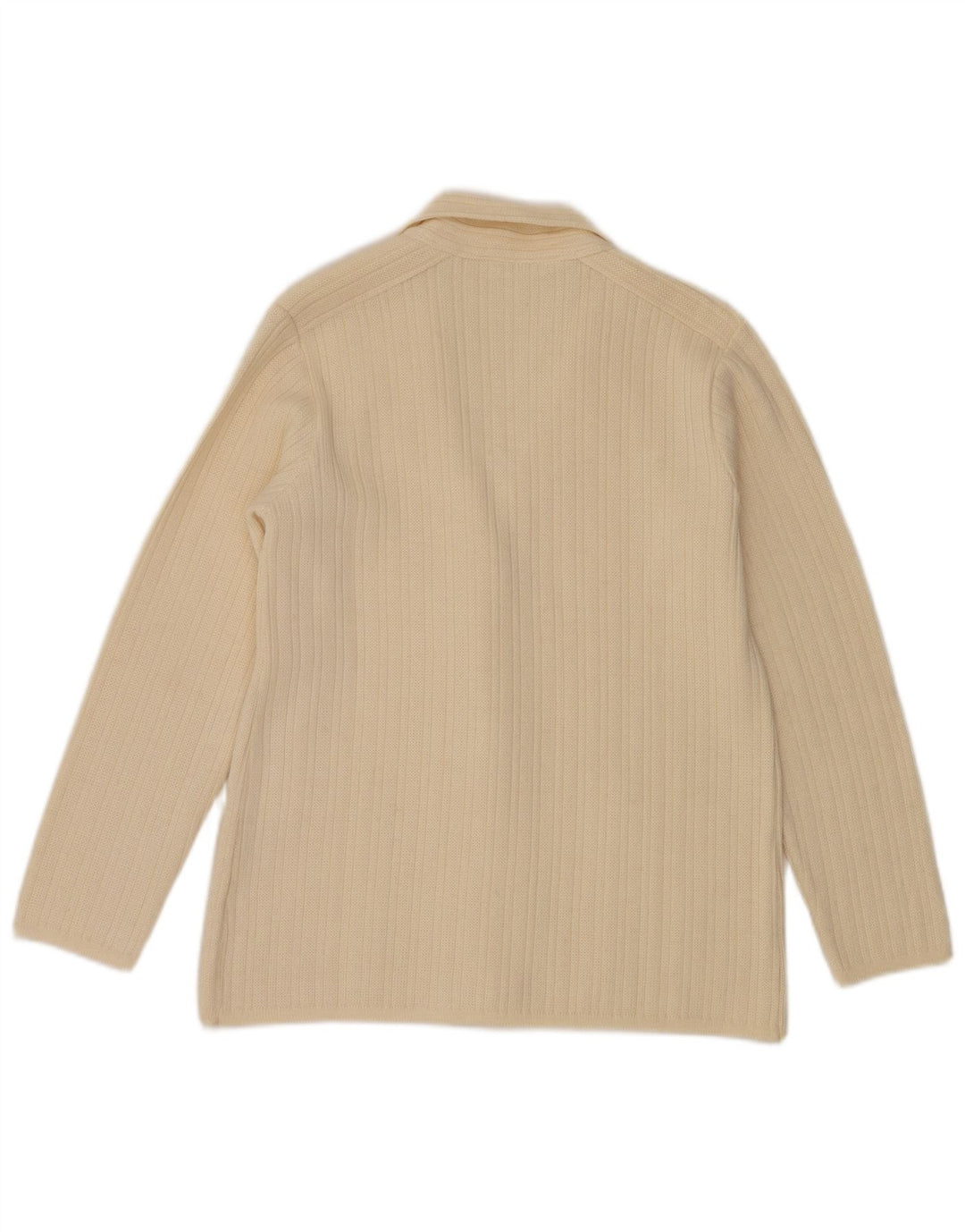 CAGI Dame Oversized dobbeltradet cardigan sweater IT 34 2XS Off White
