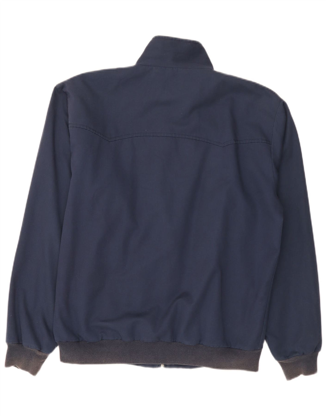 Three Stroke Bomber Jacket UK 40 Large Navy Blue Bomuld