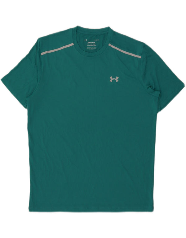 Under Armour Herre T-Shirt Top Medium Turkis