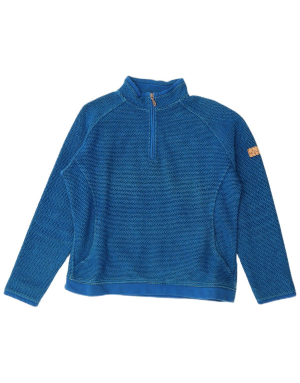 Weird Fish Dame Grafisk Sweatshirt Jumper UK 16 Large Blue Floral