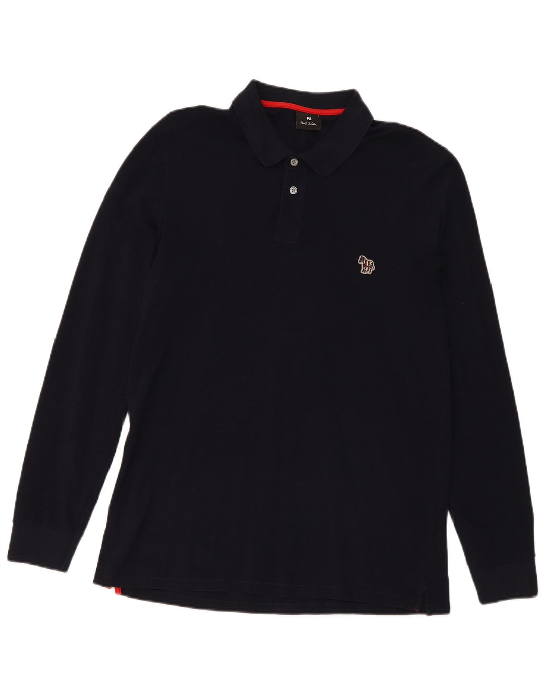 Paul Smith langærmet herre poloshirt Medium marineblå bomuld