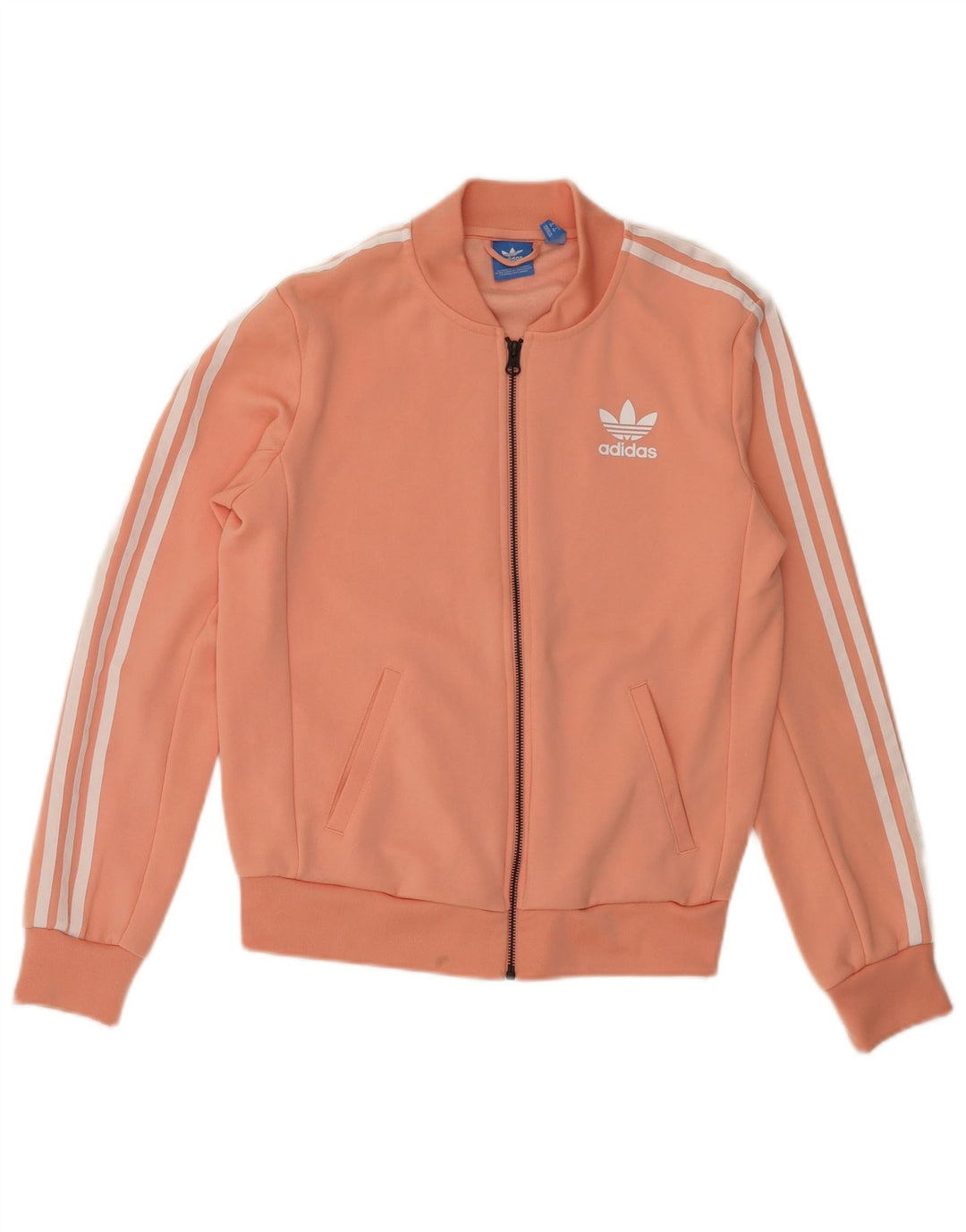 Adidas Dame Grafisk Træningsdragt Top Jacket UK 8 Lille Pink Polyester