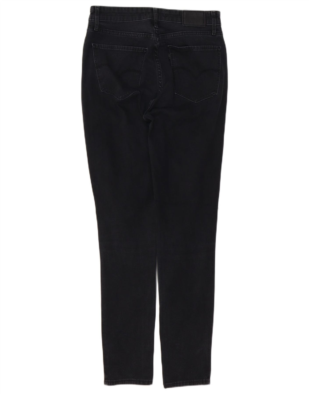 LEVI'S Dame 721 Skinny Jeans med høj talje W29 L30 sort bomuld
