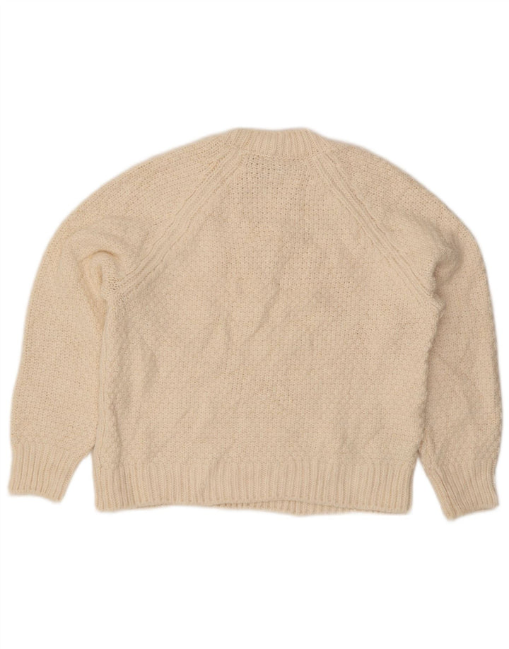 Marks & Spencer Dame sweater med rund hals DK 10 Small Off White