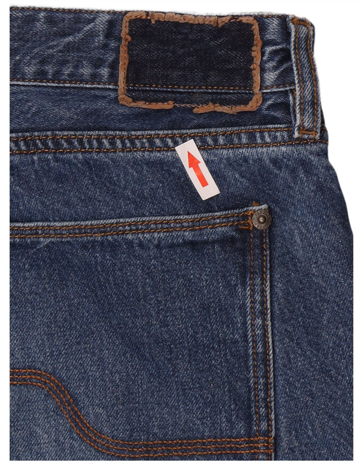 Fat Face Herre Straight Jeans W38 L34 Blå Bomuld