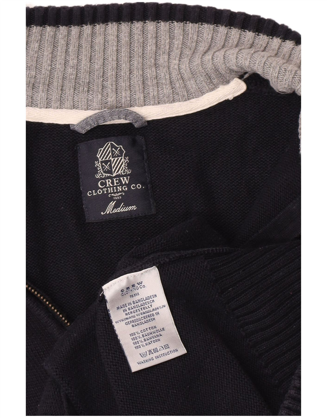 Besætningstøj Herre cardigan sweater Medium marineblå bomuld