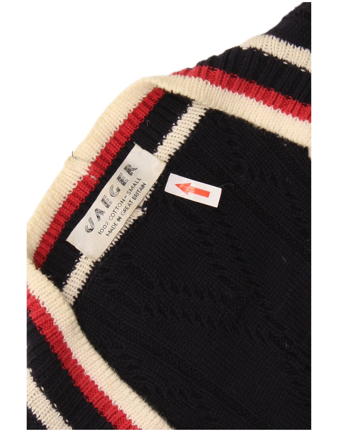 JAEGER Oversized cardigantrøje til kvinder UK 10 Small Navy Blue Colourblock