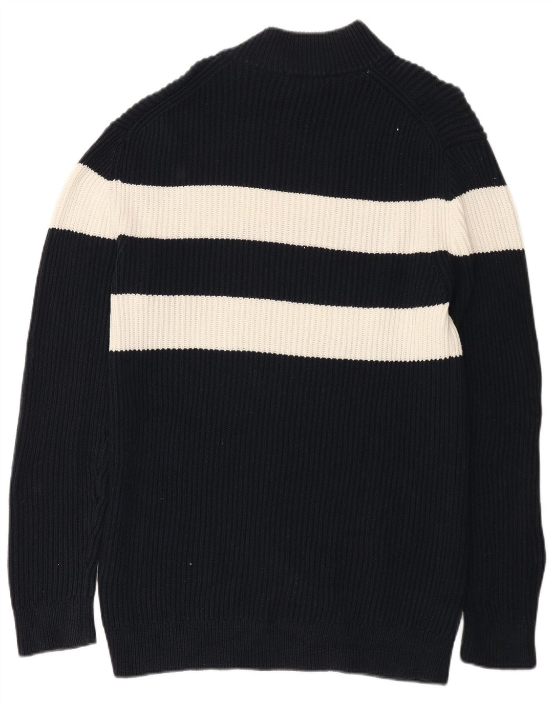 French Connection Herre Turtle Neck Jumper Sweater Medium Navyblå stribet