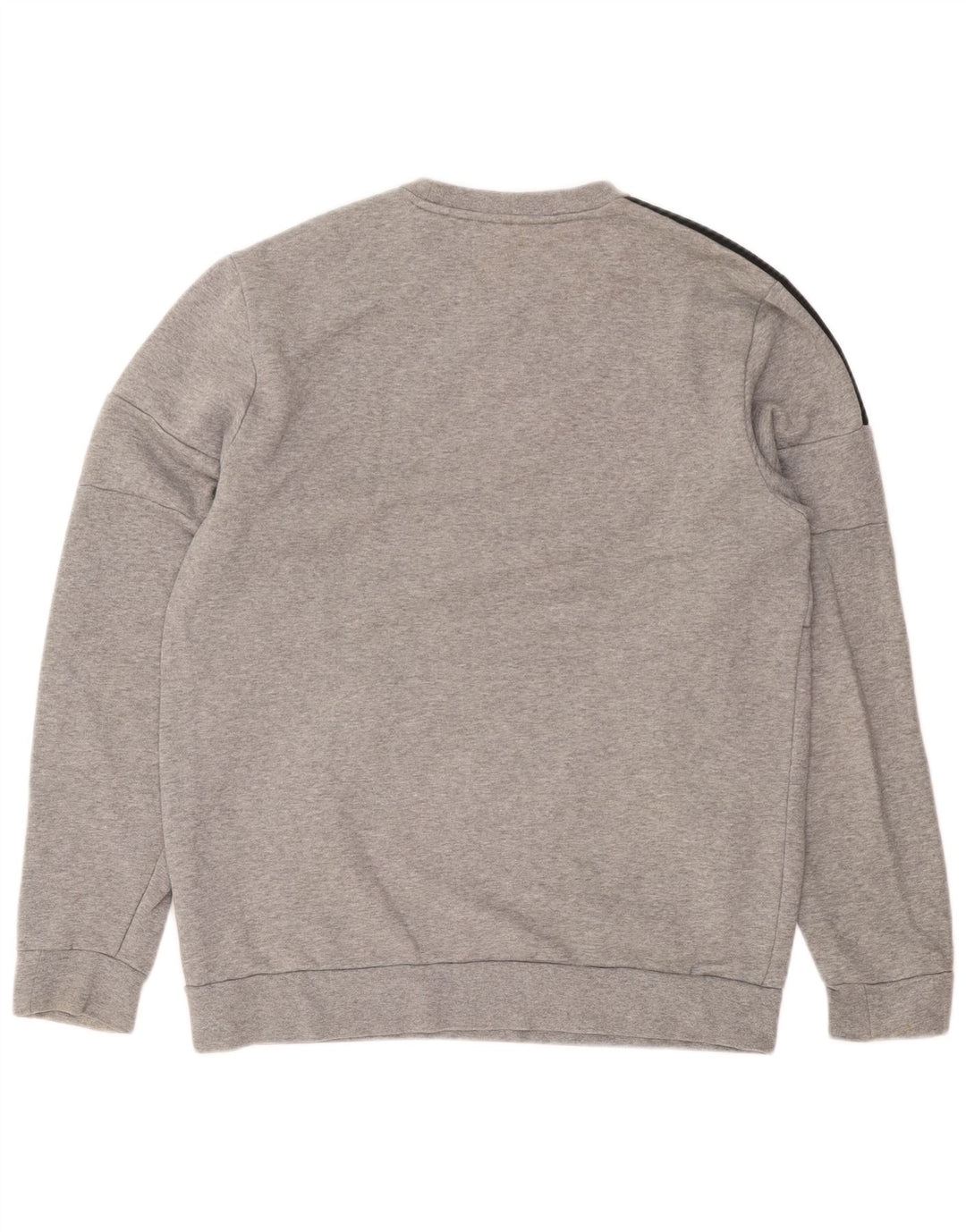 Adidas Sweatshirt-trøje til mænd, stor grå flækket bomuld