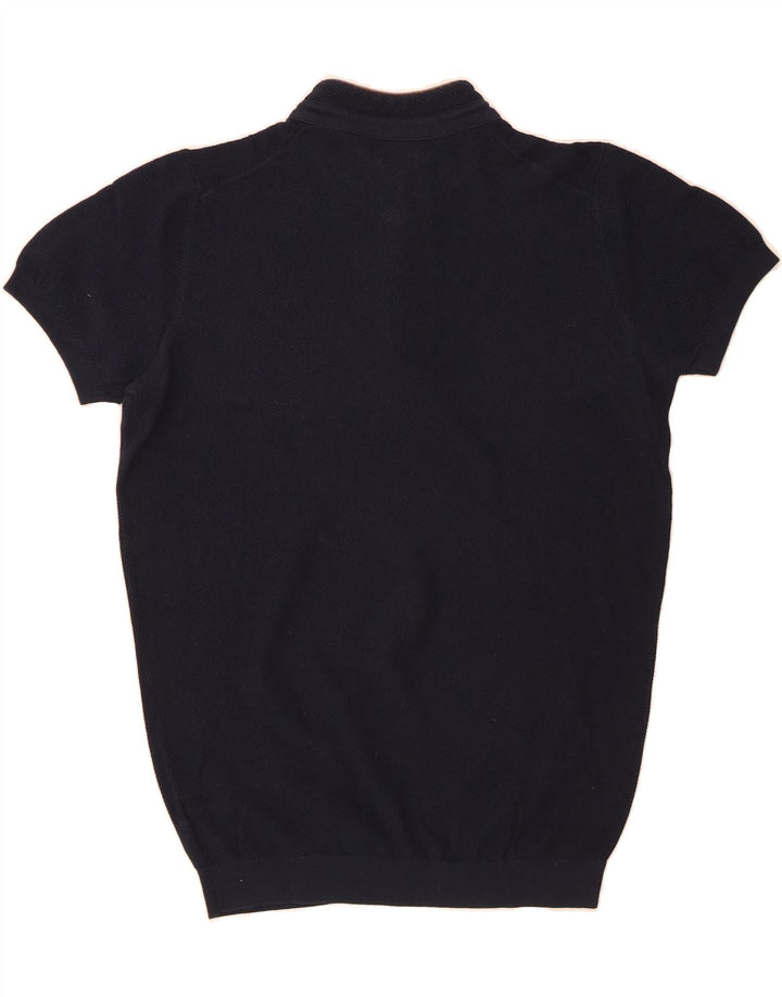 MASSIMO DUTTI Mens Short Sleeve Turtle Neck Jumper Sweater XL Navy Blue Vintage Massimo Dutti and Second-Hand Massimo Dutti from Messina Hembry 