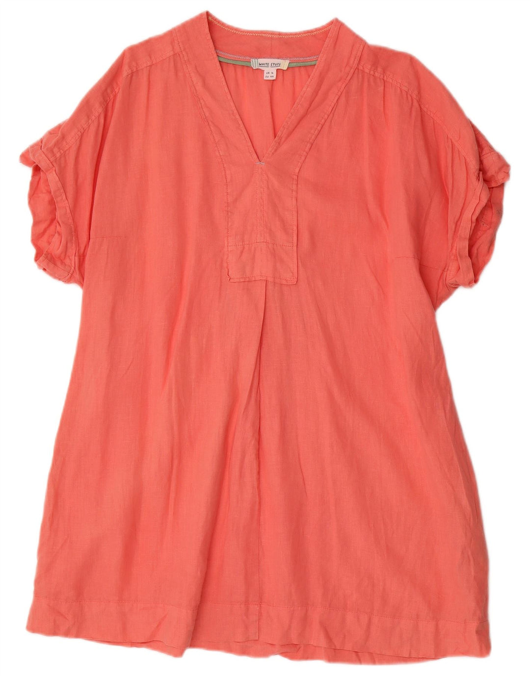 WHITE STUFF Womens Tunic Dress UK 16 Large Red Linen
