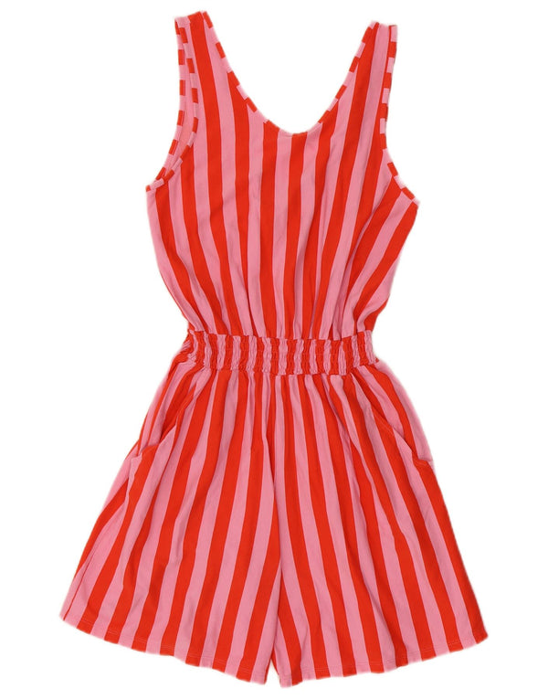Benetton Piger Ærmeløs Playsuit 12-13 år XL Rødstribet Bomuld