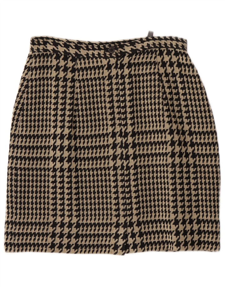 Superior lige nederdel til kvinder IT 40 Small W26 Black Houndstooth Viscose