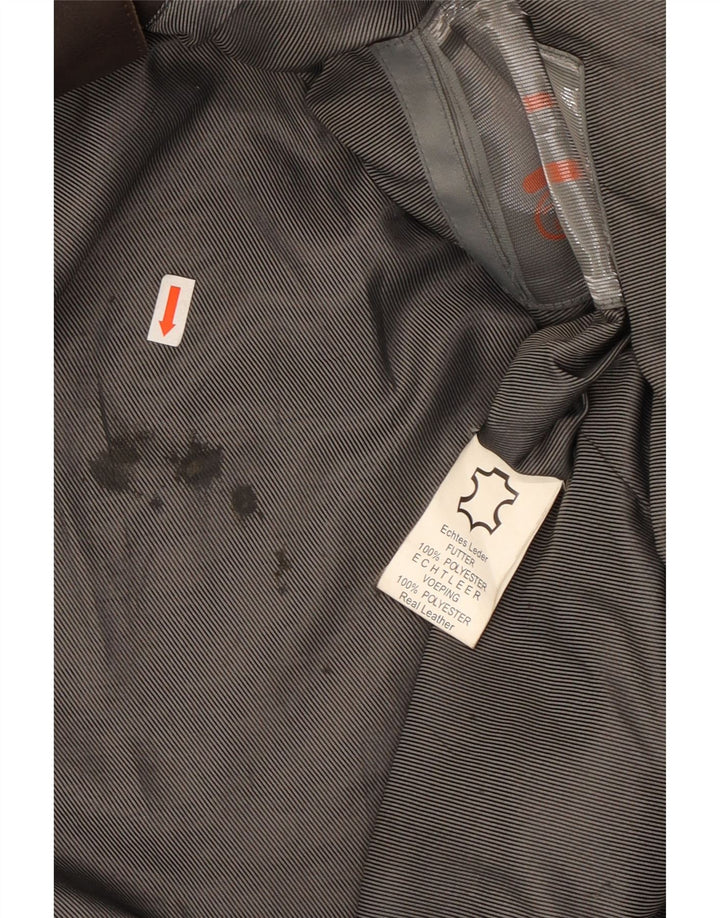 Helium Herre Læderjakke UK 38 Medium Brun