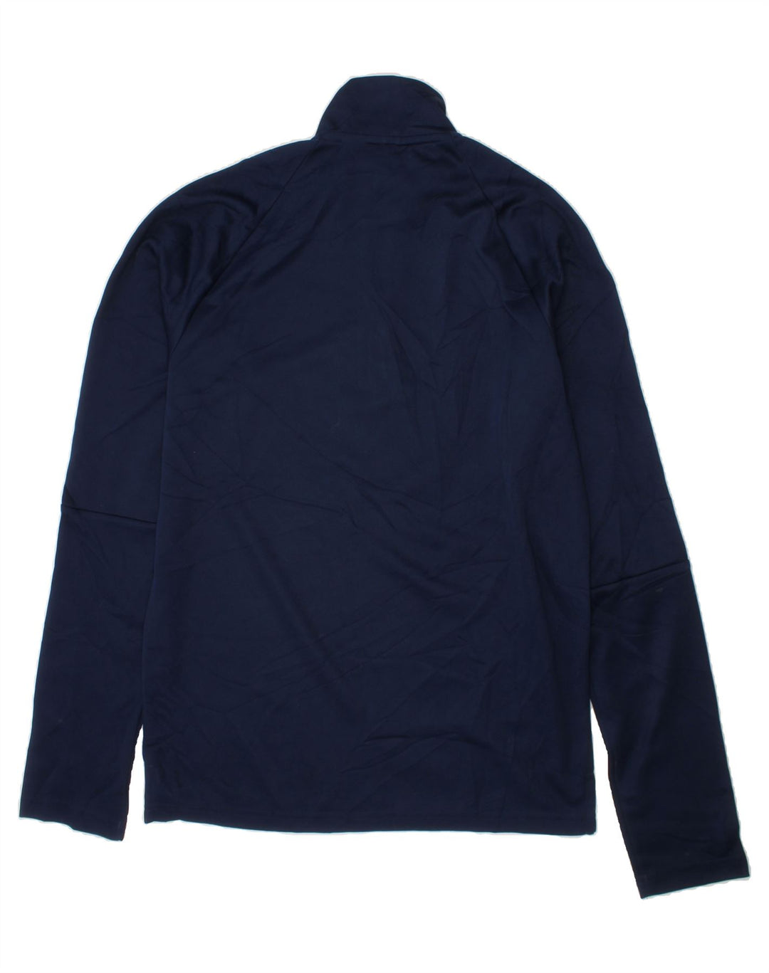 ADIDAS Mens Aeroready Zip Neck Pullover Tracksuit Top Small Navy Blue Vintage Adidas and Second-Hand Adidas from Messina Hembry 