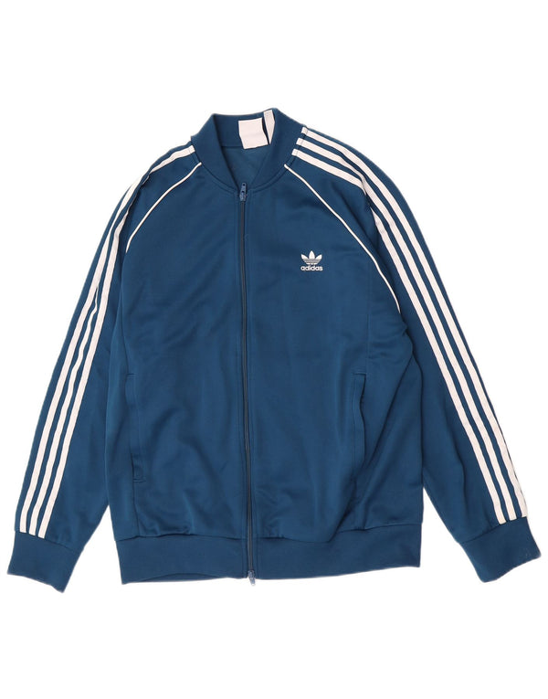 Adidas Herre Retro træningsdragt Topjakke XL Blå Polyester Sports
