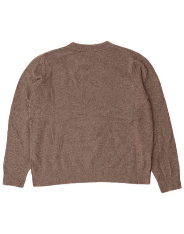 Marks & Spencer dametrøjetrøje med rund hals DK 14 mellemgrå polyester