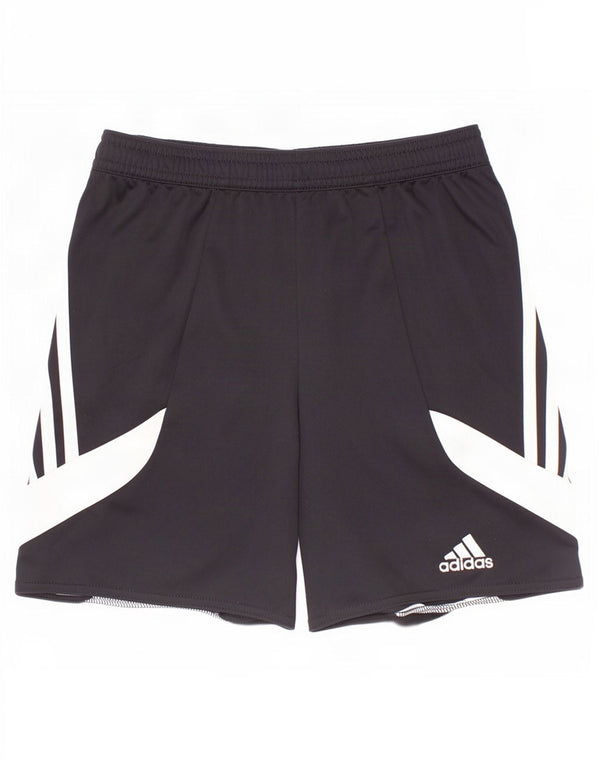 Adidas Boys Climalite Sportshorts 9-10 år Medium Sort Colourblock