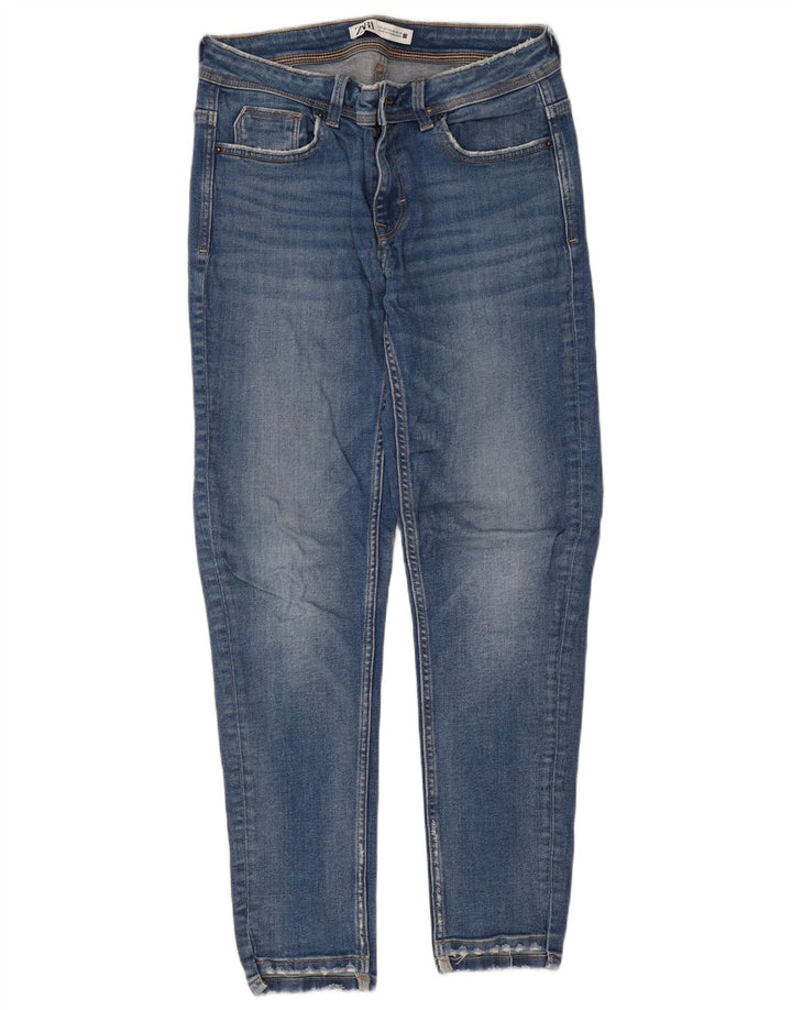 Zara Dame Slim Jeans EU 38 Small W28 L27 Blå
