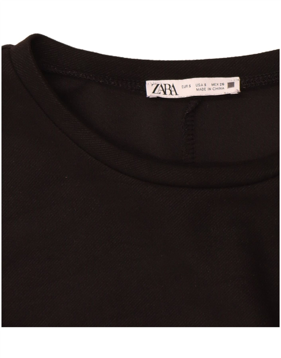 Zara Womens Shift Dress UK 10 Small Black