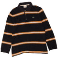 Lacoste Langærmet Polo Shirt til mænd Størrelse 4 Medium Sort Stribet Bomuld