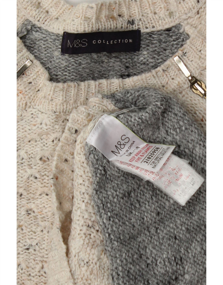Marks & Spencer Dame sweater med rund hals DK 10 Small Grey Flecked