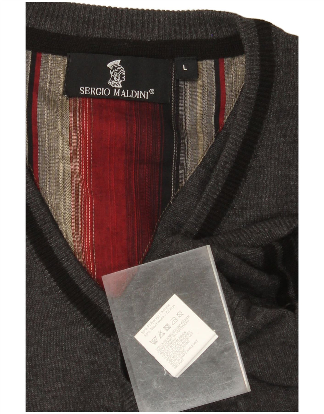 VINTAGE Vest Tank Top Stor Grå Polyacryl