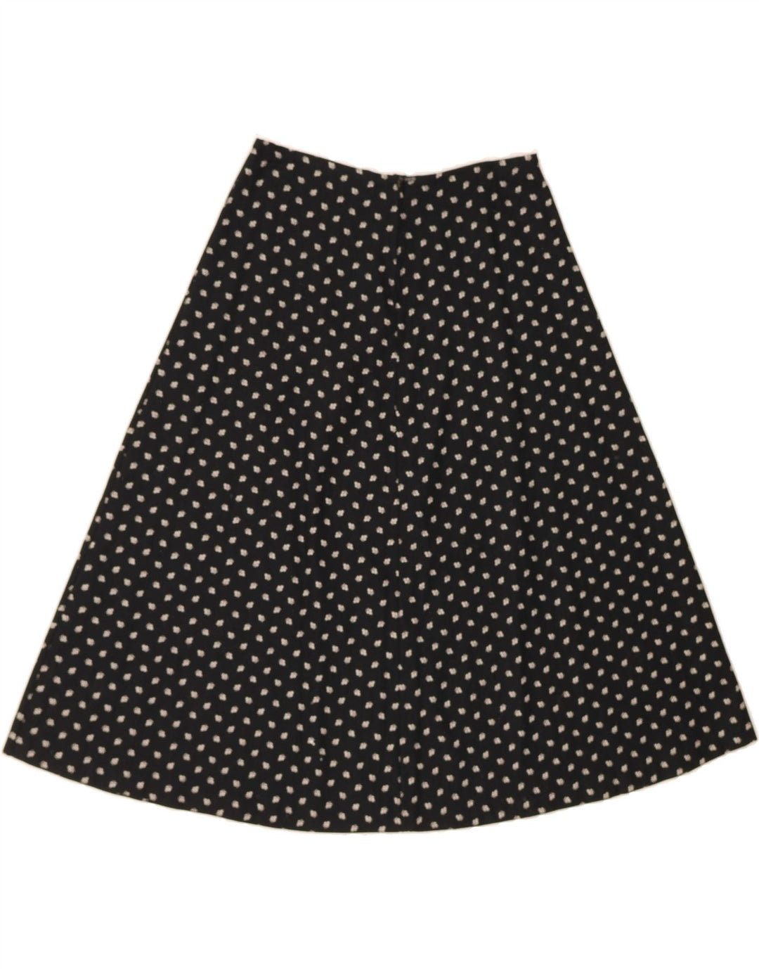 VINTAGE Womens A-Line Skirt W26 Small Black Spotted Vintage Vintage and Second-Hand Vintage from Messina Hembry 