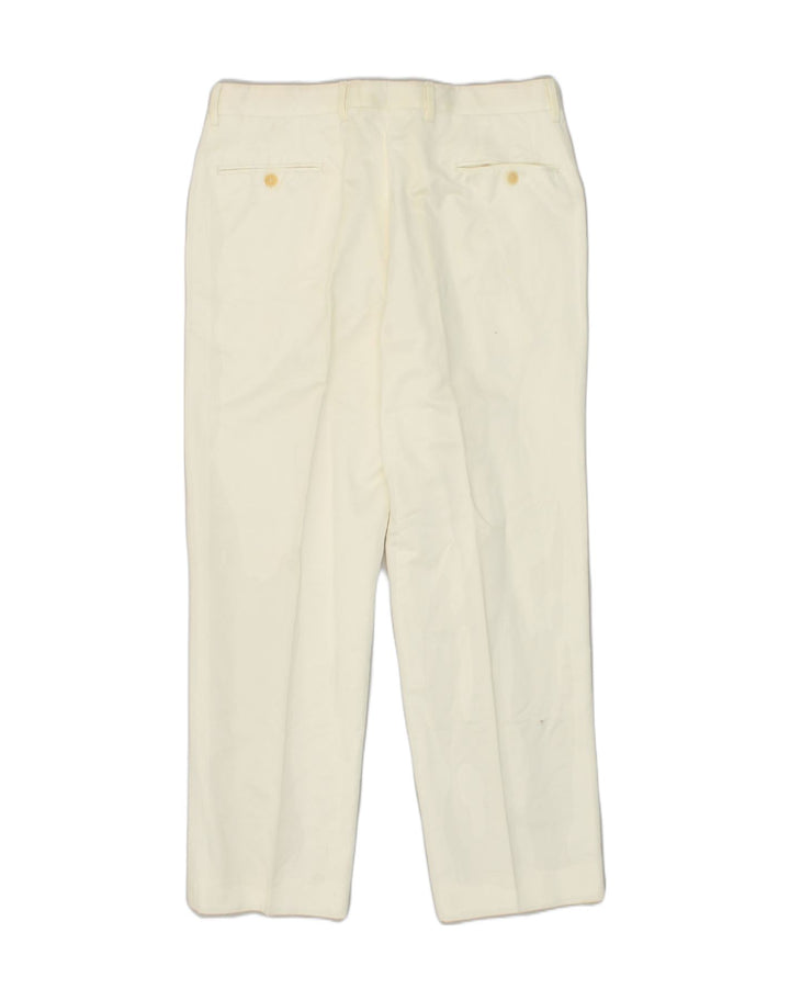 GIANFRANCO FERRE Mens Slim Chino Trousers W36 L28 Off White Cotton | Vintage Gianfranco Ferre | Thrift | Second-Hand Gianfranco Ferre | Used Clothing | Messina Hembry 