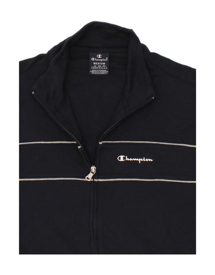 CHAMPION Mens Tracksuit Top Jacket Medium Navy Blue Vintage Champion and Second-Hand Champion from Messina Hembry 
