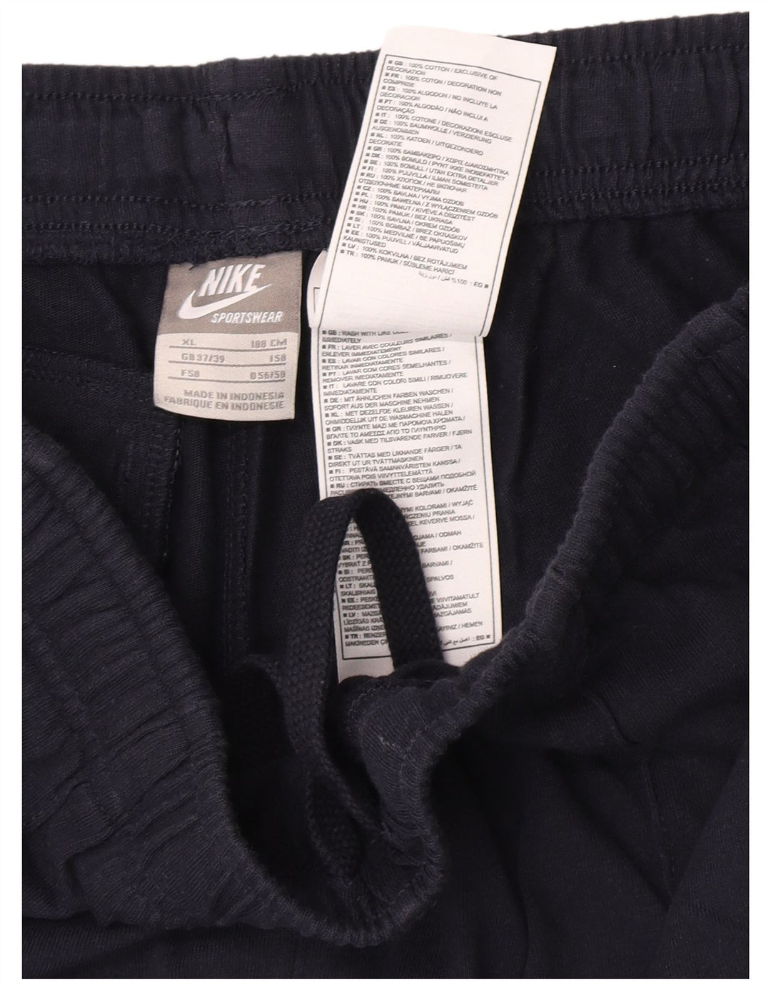 Nike herre sportsshorts XL marineblå bomuld