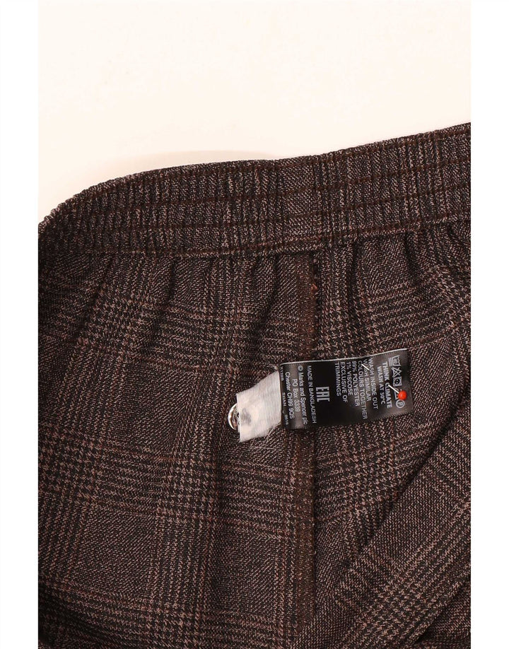 Marks & Spencer Dame Cropped Trousers UK 12 Medium W28 L24 Grå