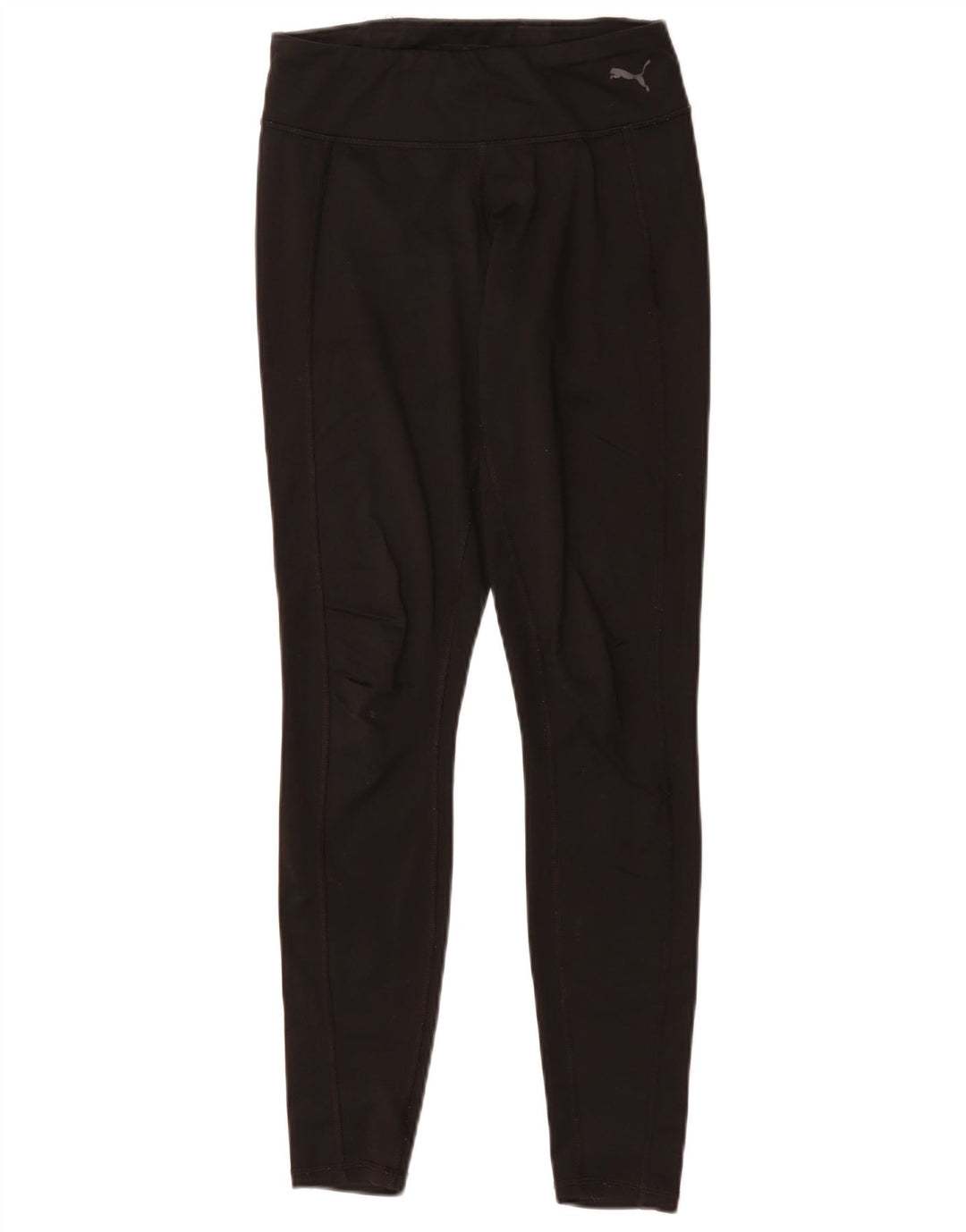 PUMA Womens Leggings UK 8 Small Black Nylon