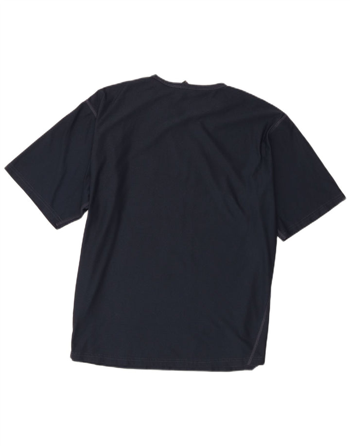 Nike T-shirt top til mænd UK 42/44 Stor marineblå polyester